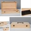 RoseFlower 46-Slot Wooden Essential Oil Storage Box view 2