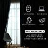 Blackout Curtains with Grommets, Treer 3D Pattern, 2-Piece Set, White Cat, W132 x L160 cm view 4