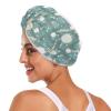 Hair Drying Towels with Scribble Pattern, 2-Pack, Microfiber Twist Turbans for Wet Hair view 2