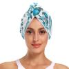 2-Pack Floral Microfiber Hair Towels, Twist Turbans for Wet Hair view 1