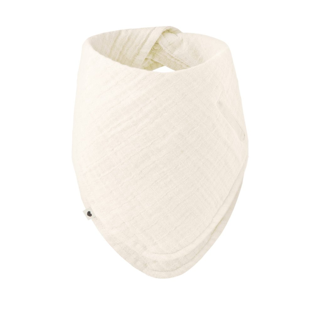 BIBS Bandana Bib, Soft Bib, Organic Cotton Muslin, Danish Design, One Size (0-36 Months), Ivory