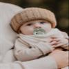 BIBS Bandana Bib, Soft Bib, Organic Cotton Muslin, Danish Design, One Size (0-36 Months), Ivory view 2