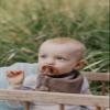 BIBS Bandana Bib, Soft Bib, Organic Cotton Muslin, Danish Design, One Size (0-36 Months), Ivory view 4