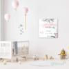 Baby Birth Details Canvas with Name, Weight, Height & Time – Design 3 view 3