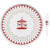 Easy Life Fine China Porcelain Cake Plate with Server, 32 cm Diameter, Gift Box view 1