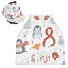 Christmas Penguin Snow Baby Car Seat Canopy and Nursing Cover view 1
