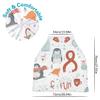 Christmas Penguin Snow Baby Car Seat Canopy and Nursing Cover view 3