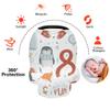Christmas Penguin Snow Baby Car Seat Canopy and Nursing Cover view 4