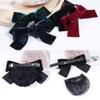 JIHUOO Women's Black Hairnet Bow Barrette view 3
