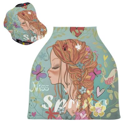 Flower Beauty Butterfly Car Seat Canopy and Nursing Cover
