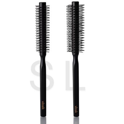 vinsk Beard Brush S – Small Round Brush for Beards and Hair, 152 Bristles