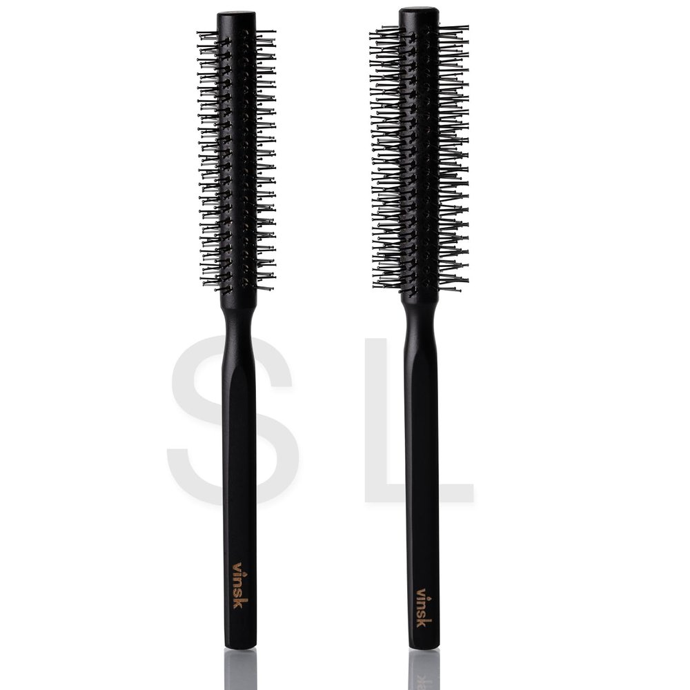 vinsk Beard Brush S – Small Round Brush for Beards and Hair, 152 Bristles