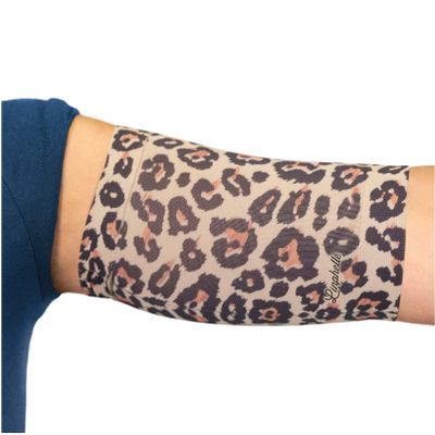 Linphelle PICC Line Microfiber Coverpicc Arm Sleeve, Leopard, Size S