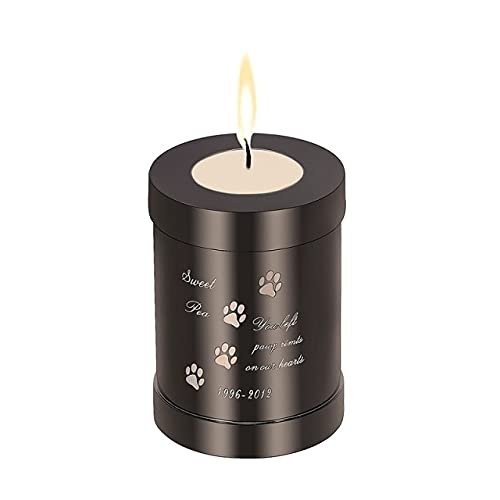 KBFDWEC 75 x 54 mm Stainless Steel Engravable Pet Memorial Ash Urn