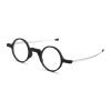 ZUVGEES Round TR90 Folding Blue-Light-Blocking Reading Glasses for Men and Women with Spring Hinges, Lightweight Computer Glasses, Black, +1.00 view 2