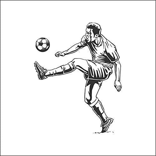 Kids' Room Wall Decal Art, Name Label, Football Vinyl Sticker 58 x 73 cm