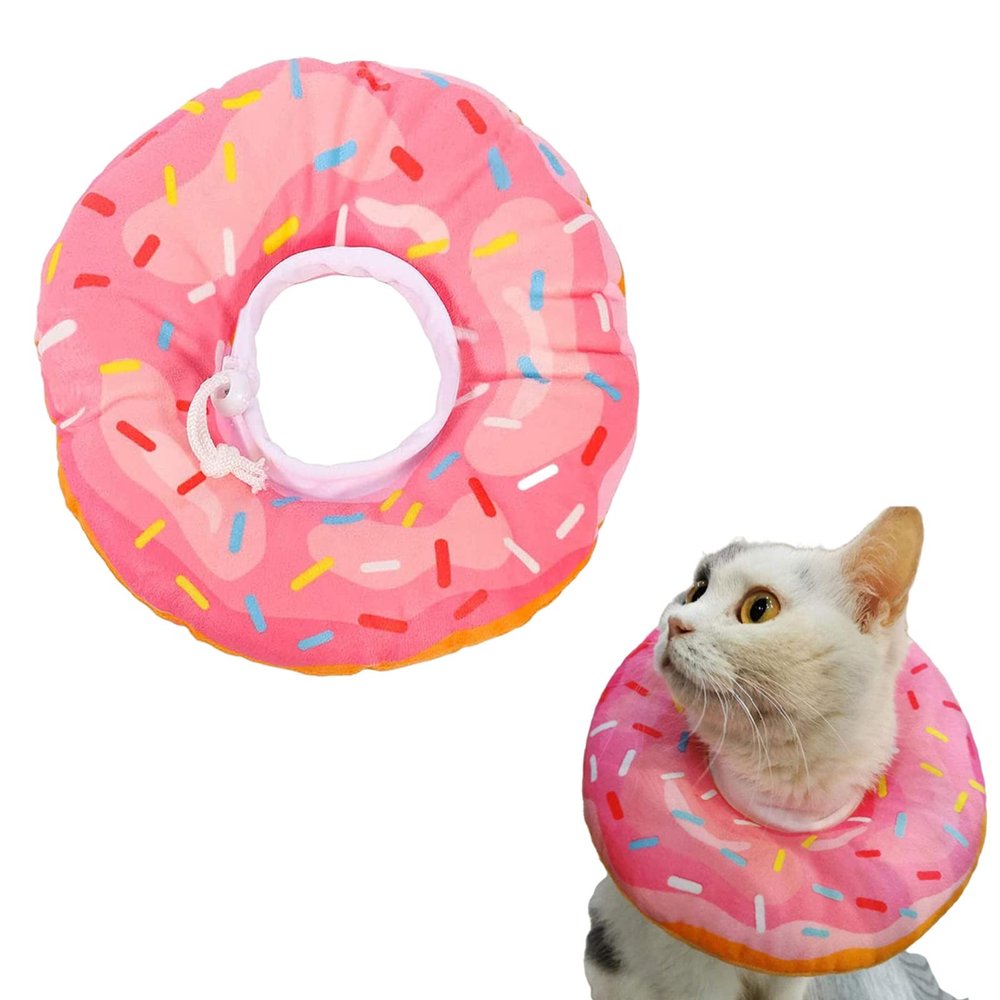 Adjustable Cat Recovery Collar (M) - Pink