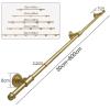 CL-ZZZ Wall Handrail for Stair Steps, Complete Kit, Outdoor Anti-Slip Safety Grab Bar, Gold (360 cm) view 2