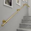 CL-ZZZ Wall Handrail for Stair Steps, Complete Kit, Outdoor Anti-Slip Safety Grab Bar, Gold (360 cm) view 4