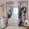 KQDMYT Blackout Thermal Curtains with Eyelets, Pink City Car Design, 170 x 200 cm, 2-Piece Set view 3