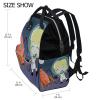 LDIYEU Rocket Space Cartoon Astronaut Diaper Backpack view 2