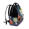 LDIYEU Rocket Space Cartoon Astronaut Diaper Backpack view 3