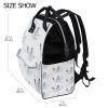 LDIYEU Snowman Winter Ses Baby Diaper Bag Travel Backpack, Large-Capacity Shoulder Mom Bag for Outdoor Travel view 2