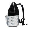 LDIYEU Snowman Winter Ses Baby Diaper Bag Travel Backpack, Large-Capacity Shoulder Mom Bag for Outdoor Travel view 4