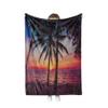 Surwin Soft Flannel Fleece Blanket, Coconut Tree, 80 x 120 cm view 1
