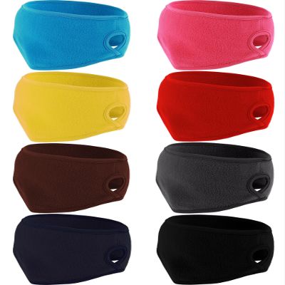 8-Pack Fleece Ponytail Headbands for Winter