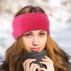 8-Pack Fleece Ponytail Headbands for Winter view 3