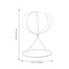 Iron Hat and Wig Stand, White, 22 cm view 4