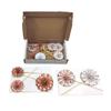 Frau WUNDERVoll 12 Rose-Gold Paper Fan Cake Toppers view 2