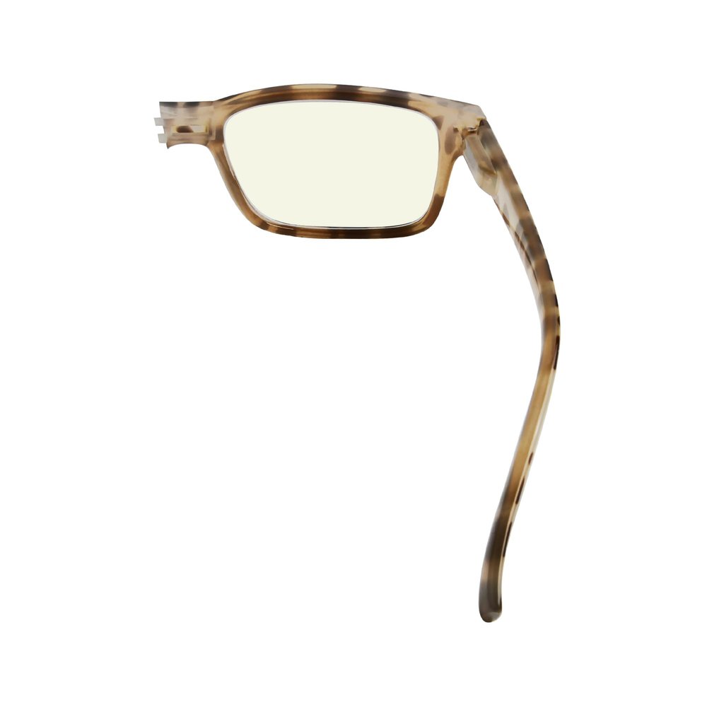 Eyekepper Tortoiseshell Blue-Light-Filtering Reading Glasses, Right Eye +1.50, Different Strengths per Eye