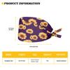 Jeiento Adjustable Work Caps, Christmas Hats with Buttons, Women's Work Caps, Yellow view 3