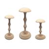caihuashopping Wooden Wig Stand and Hat Rack, Wig Cap Display Holder, Color S view 4