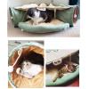 Jinyi2016SHOP Foldable Pet Tunnel and Bed for Dogs and Cats, Green view 4