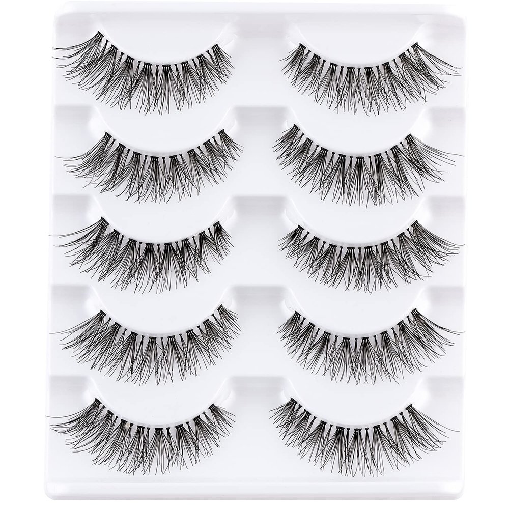 3D False Eyelashes, Natural Look, Handmade Fluffy Strip Lashes, Multipack (HS17-7)