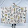 YUNHOME Hooded Blanket, Cartoon Series, 150 × 130 cm view 1