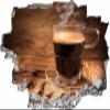 3D Coffee Wall Sticker, Stone Wall Breakthrough, Self-Adhesive, 80 x 120 cm view 1
