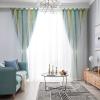 Children's Star Blackout Curtain, Yellow and Blue Rainbow Rods, 240 x 120 cm view 4