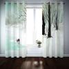 KQDMYT 3D Forest Elk Blackout Curtains, 140 x 160 cm view 3