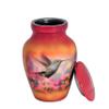 SMARA Cremation Urn for Human Ashes with Velvet Bag, Keepsake Memorial Urn, Hummingbird (Red) view 2