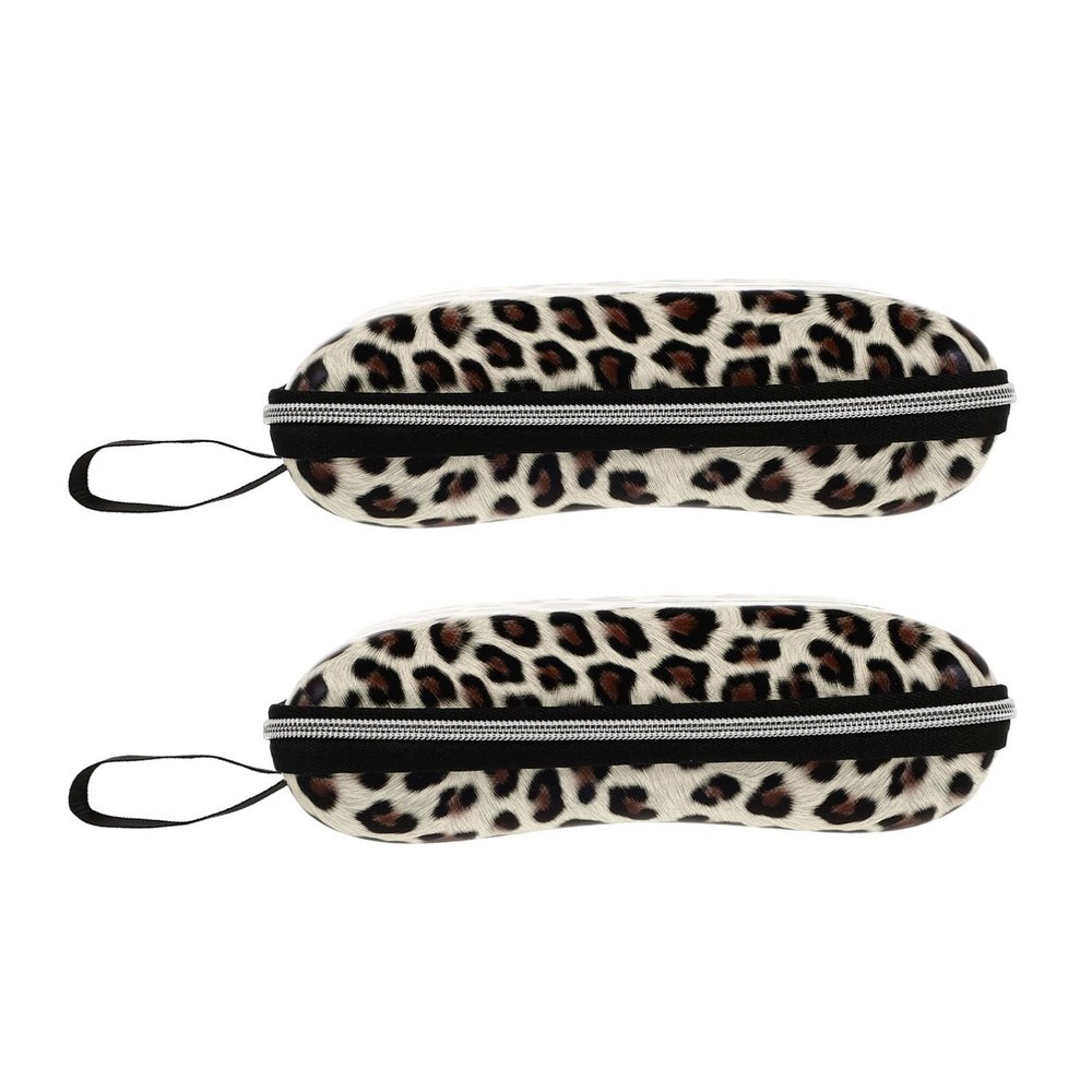 HEALLILY 2-Pack Square Hard-Shell Eyeglass Cases for Women