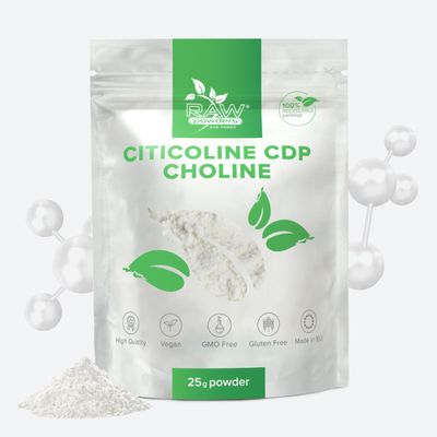 Citicoline CDP-Choline Powder 25g – Support for Cognitive Function & Memory – Pure, GMO-Free & Gluten-Free
