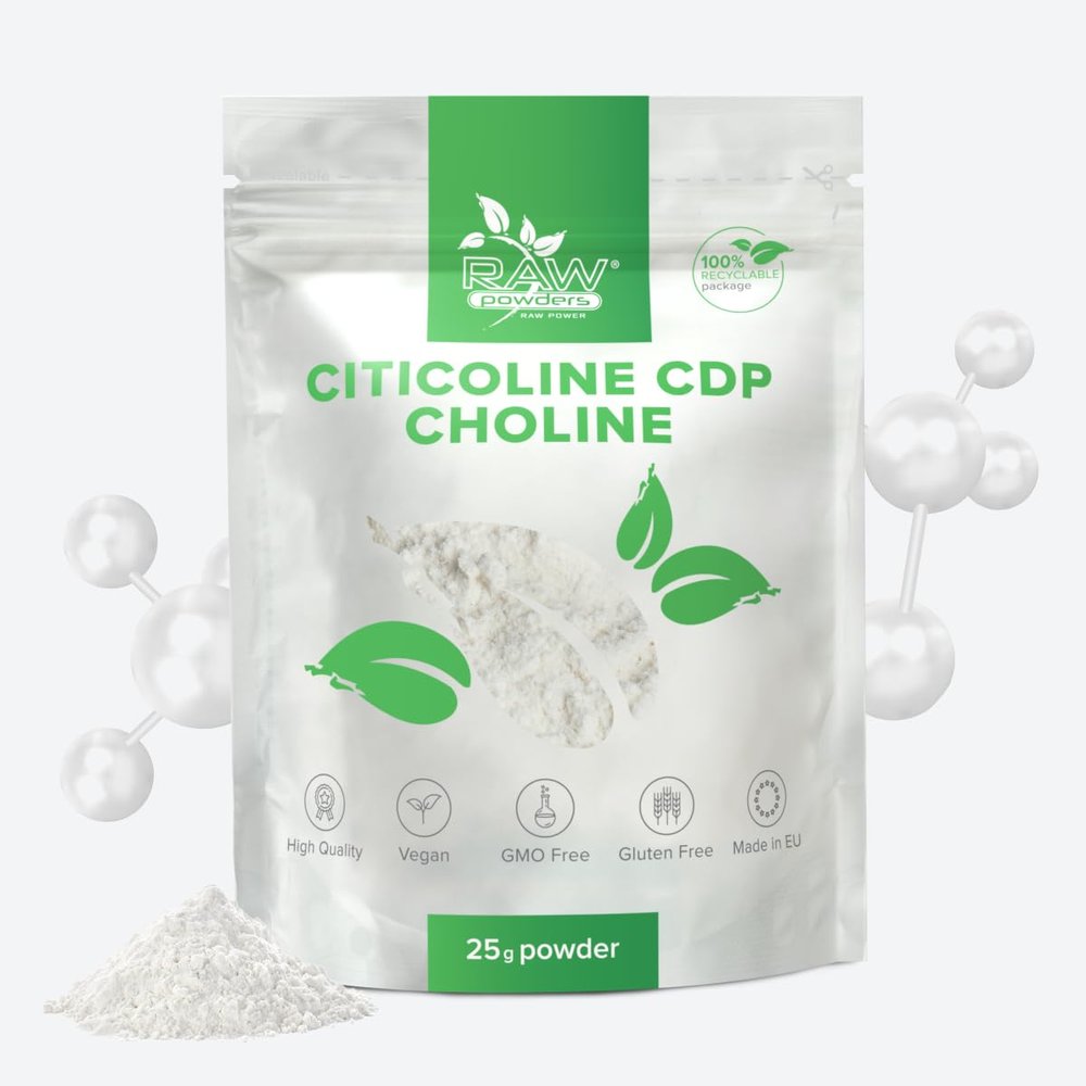 Citicoline CDP-Choline Powder 25g – Support for Cognitive Function & Memory – Pure, GMO-Free & Gluten-Free