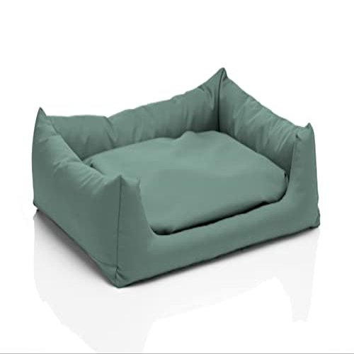 Juelle Pola Small Dog Bed with Washable Cover, Dark Mint, XXS, 50 × 40 cm
