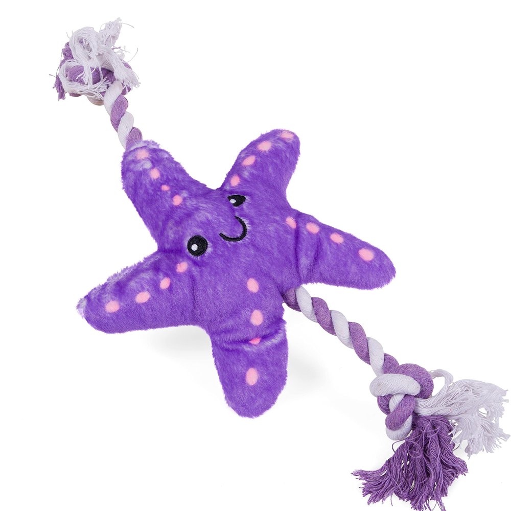 Petface Planet Samantha Dog Toy, Starfish, Eco-Friendly