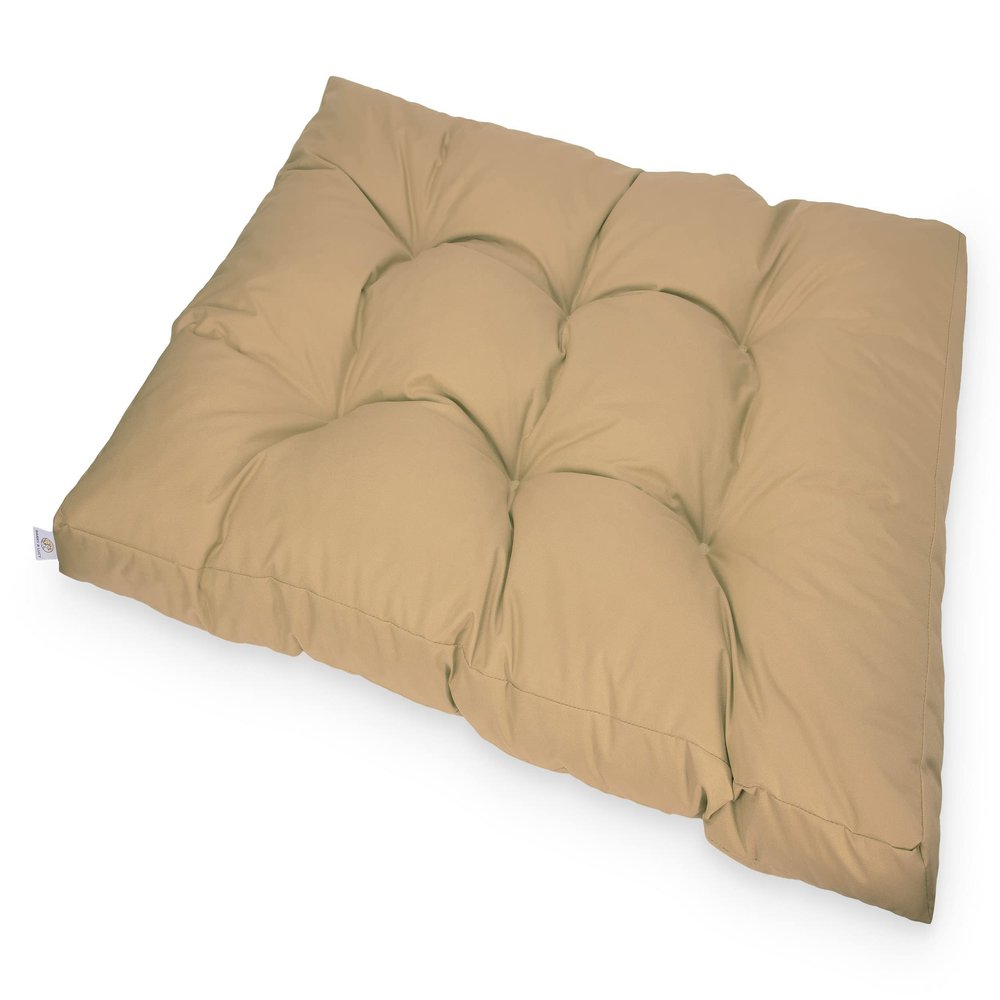 BARRY & LUCY Soft Quilted Dog Bed, Washable & Durable, XL, Beige
