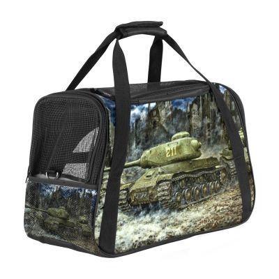 Soft-Sided Pet Carrier with Art Design for Cats, Dogs and Puppies